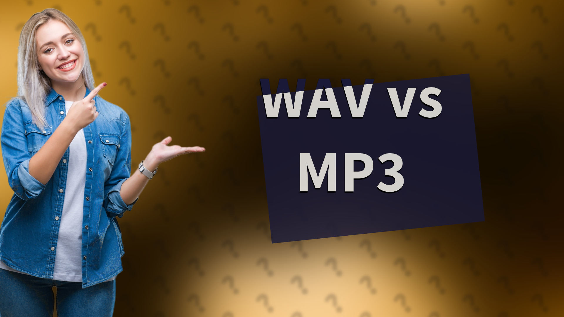 WAV vs MP3
