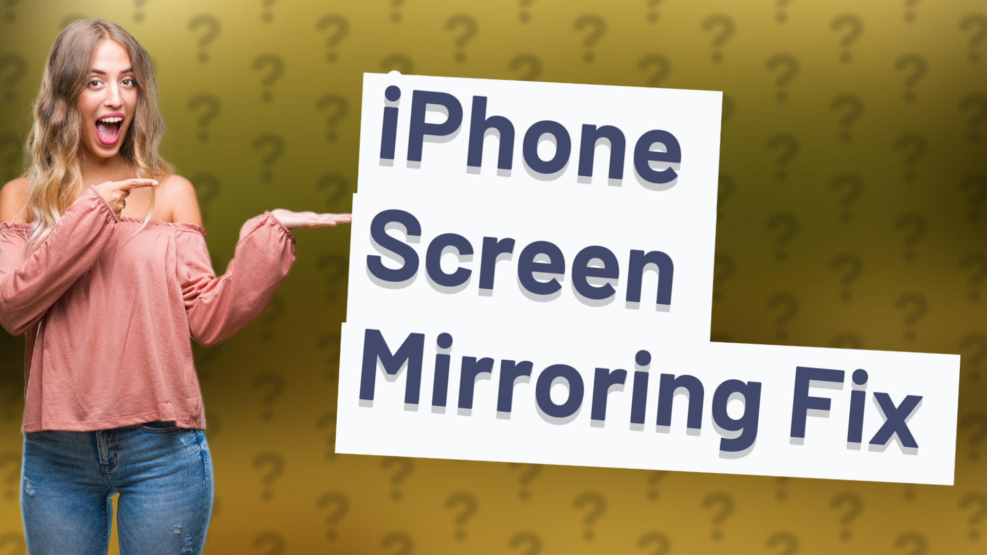 iPhone Screen Mirroring Fix