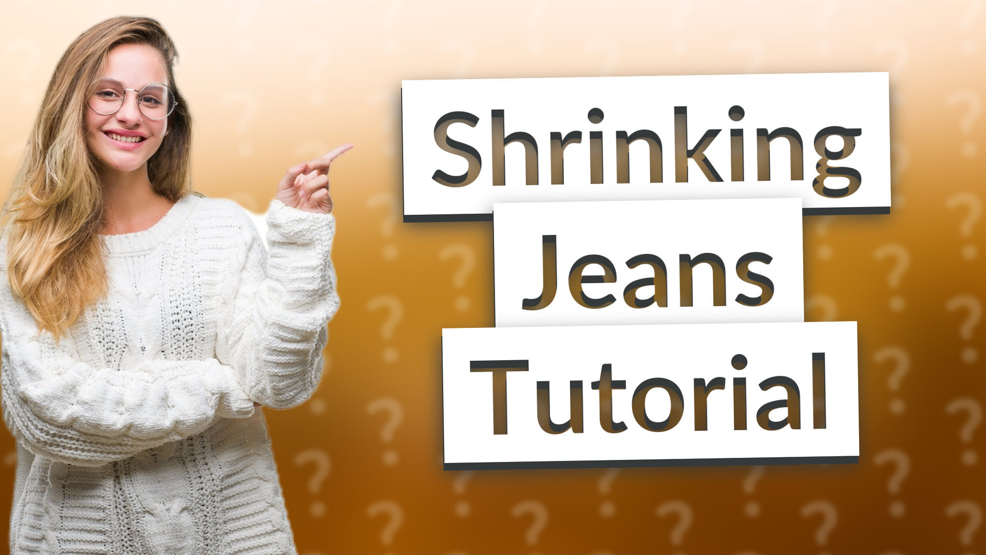Shrinking Jeans Tutorial
