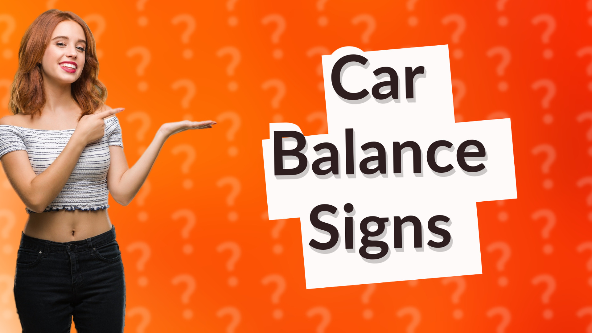 Car Balance Signs
