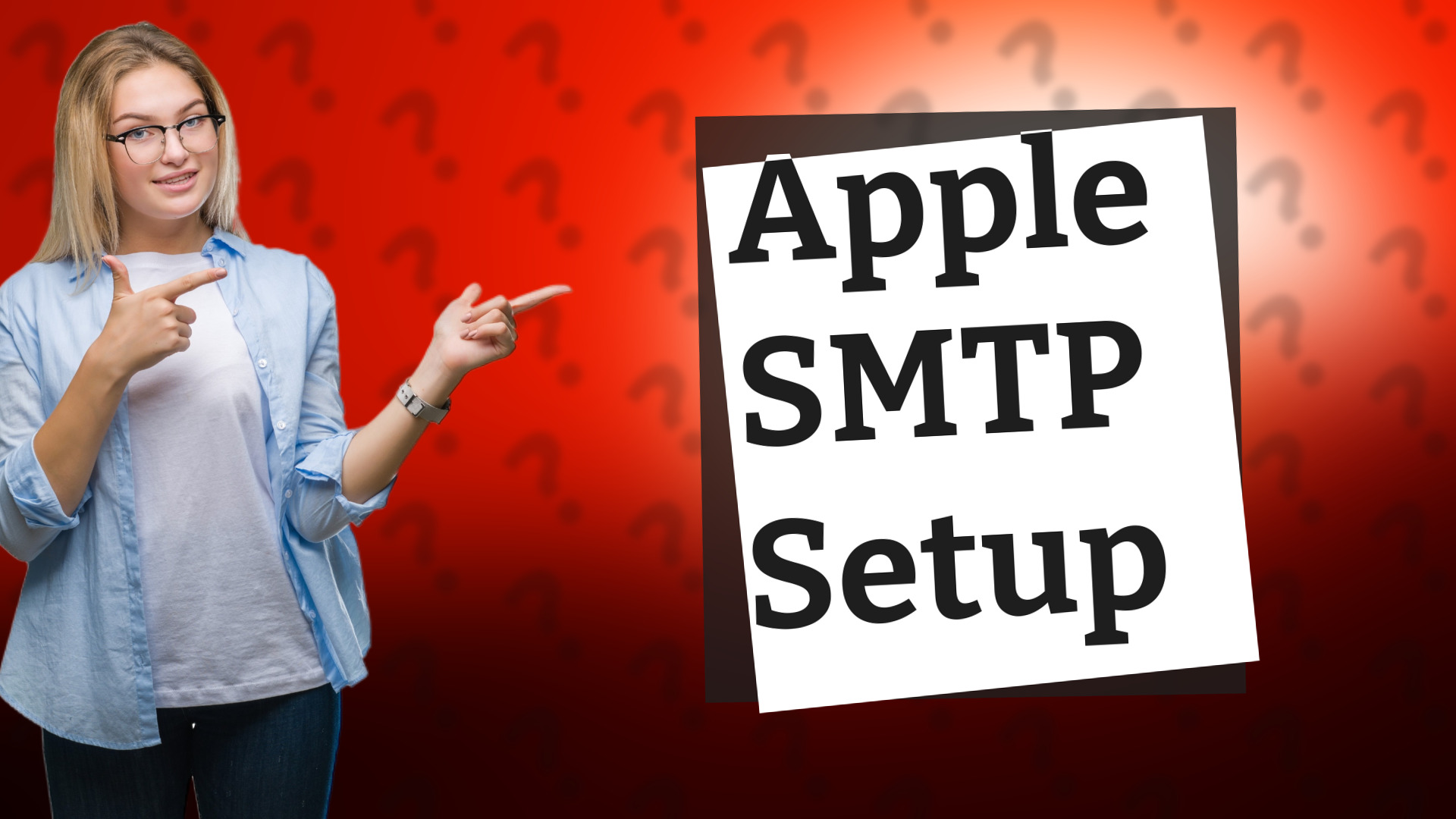 Apple SMTP Setup