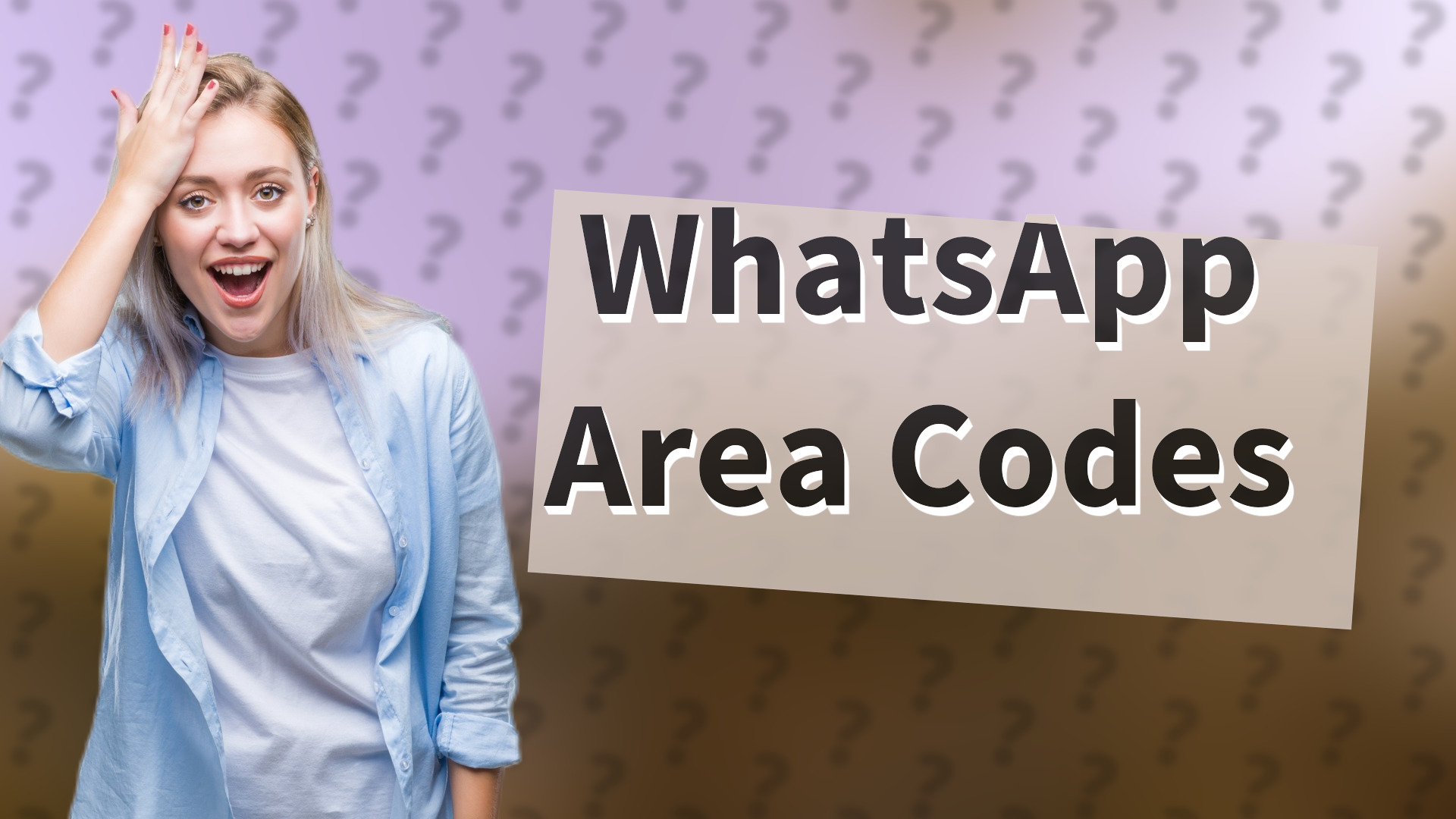 WhatsApp Area Codes