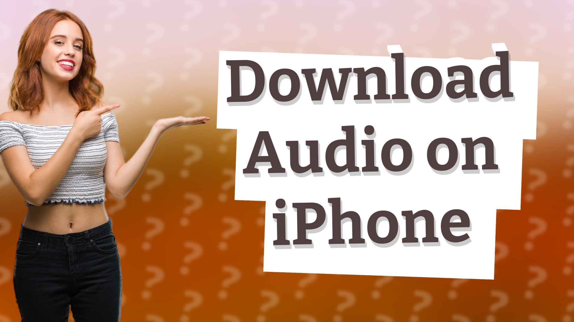 Download Audio on iPhone