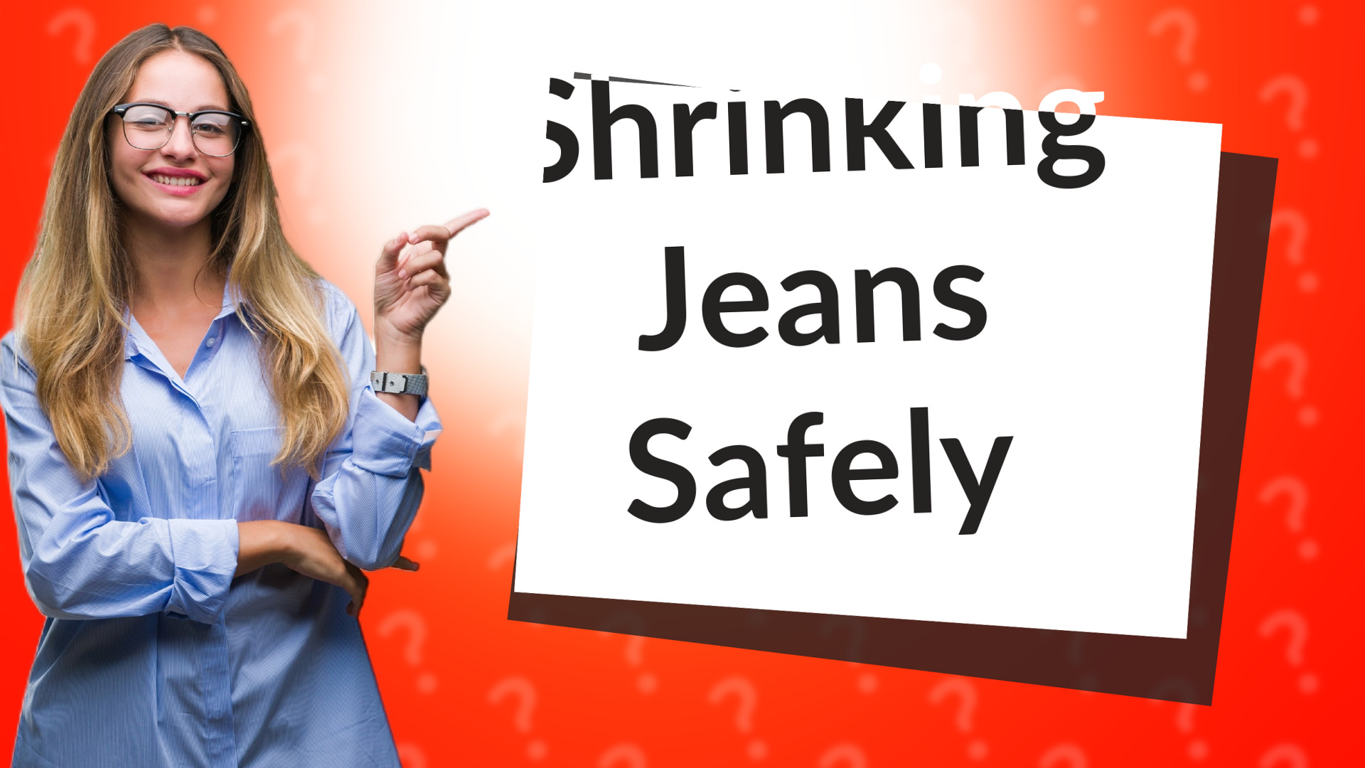 Shrinking Jeans Safely