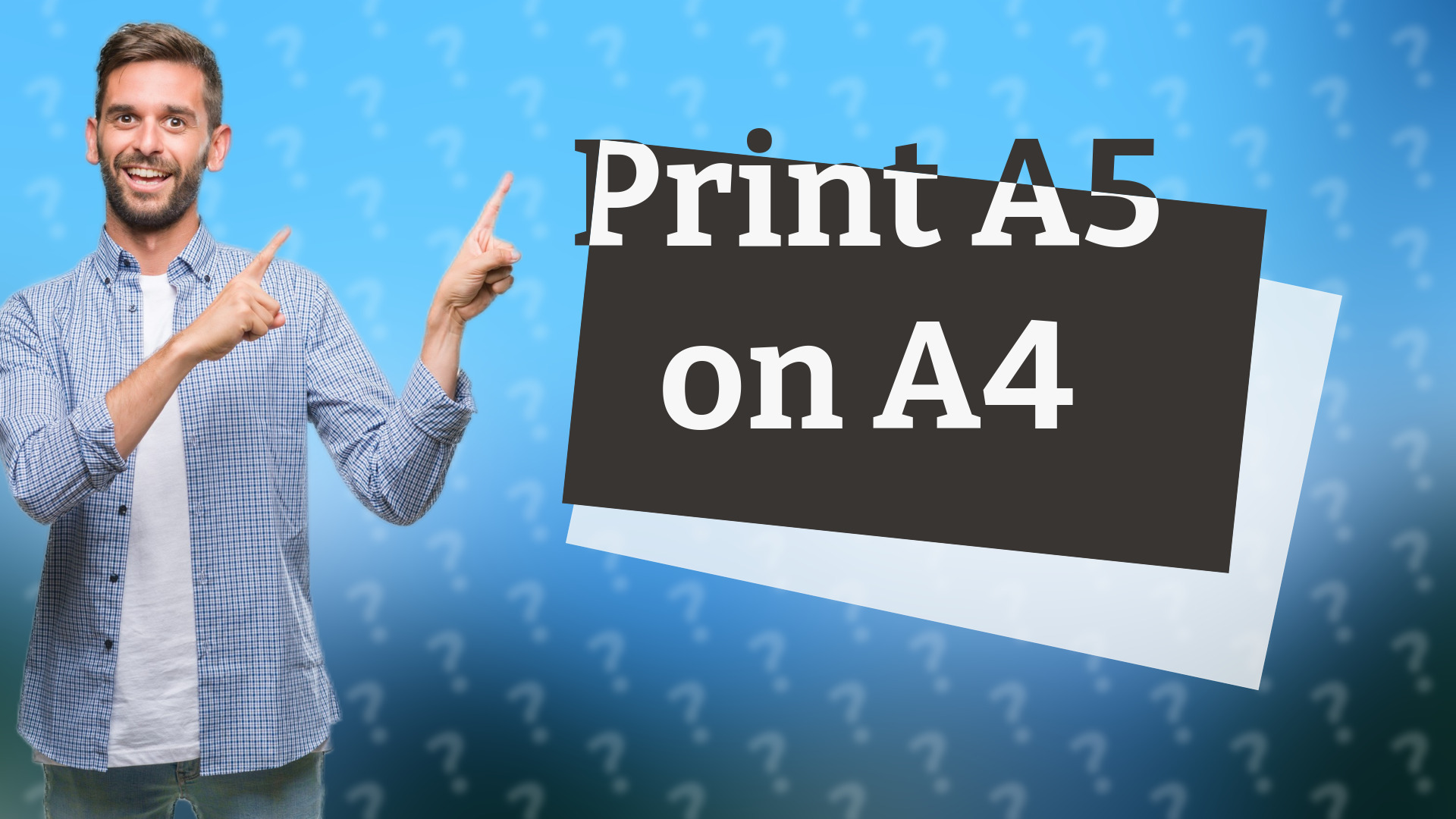 Print A5 on A4