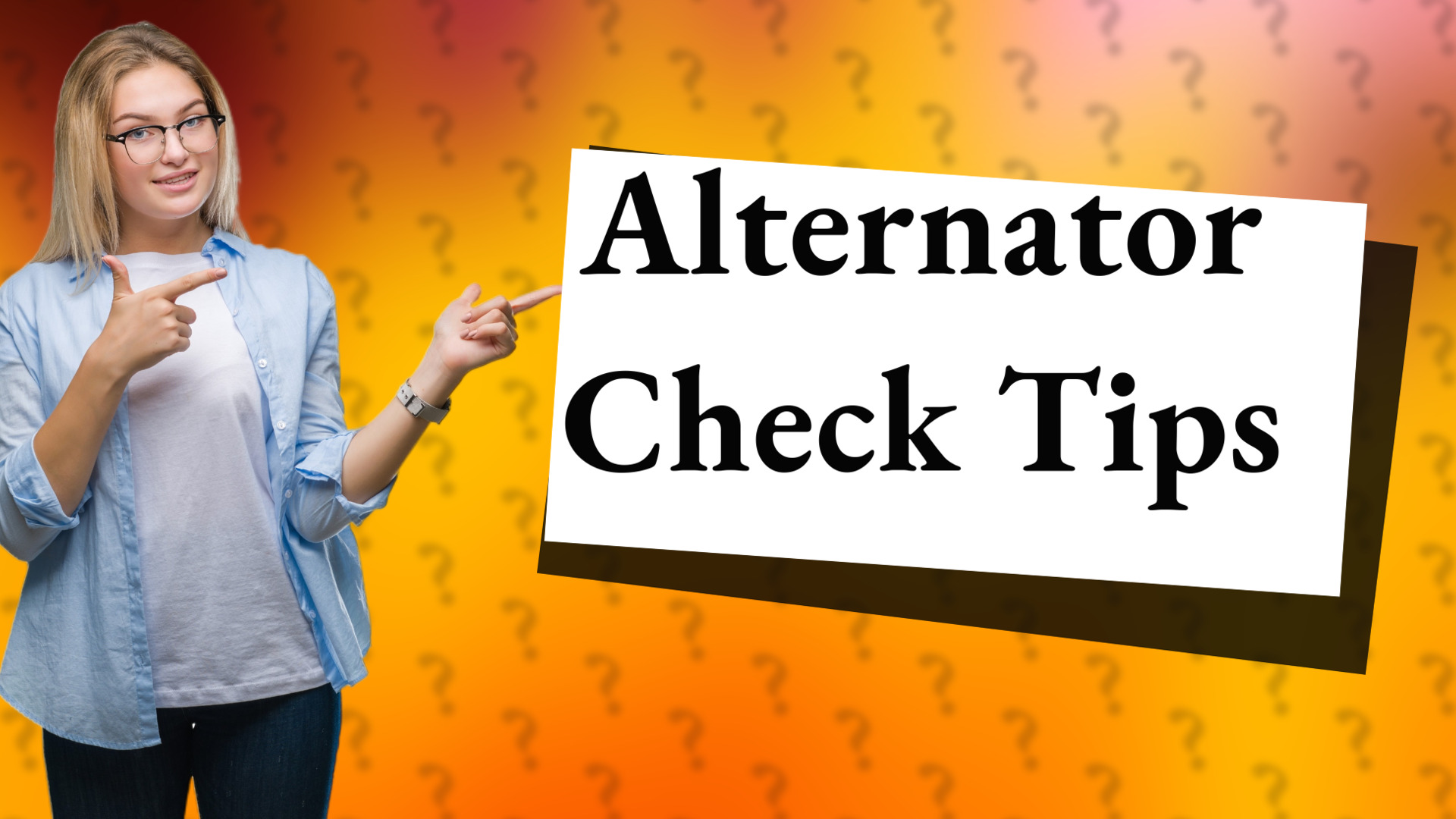Alternator Check Tips