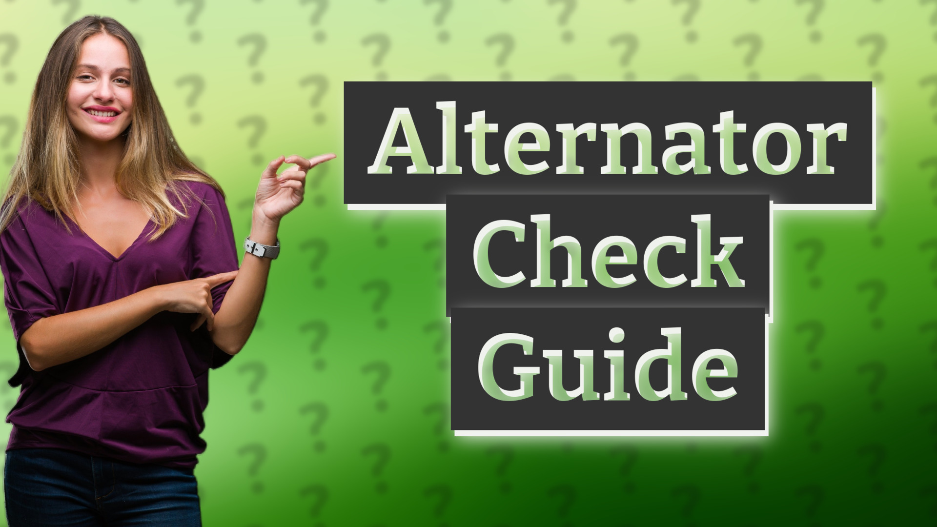 Alternator Check Guide