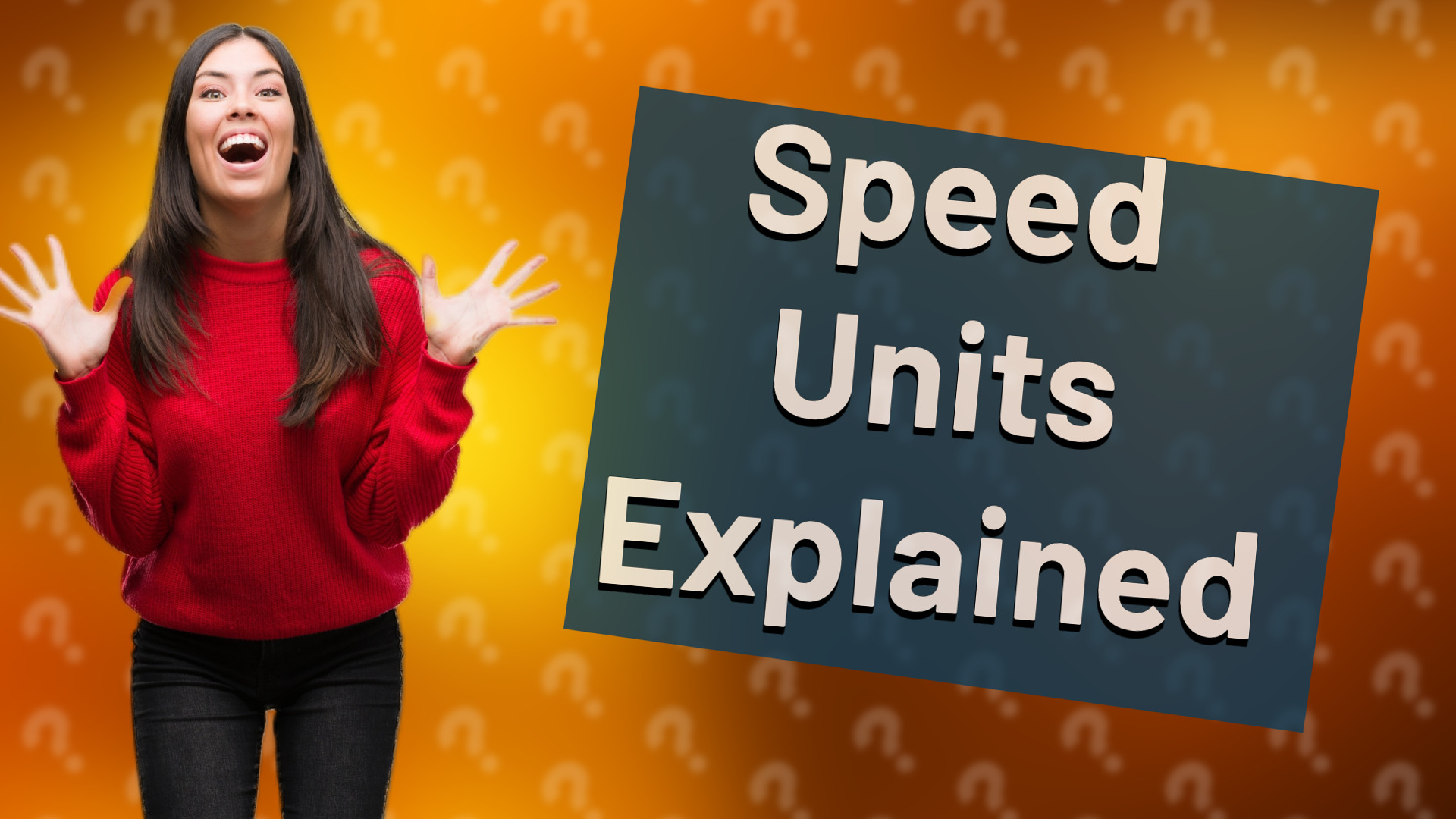 Speed Units Explained