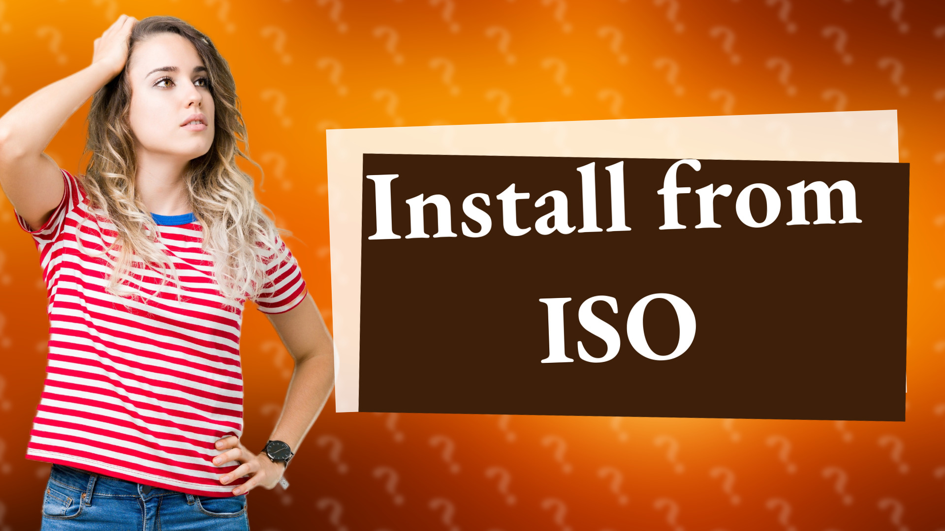 Install from ISO