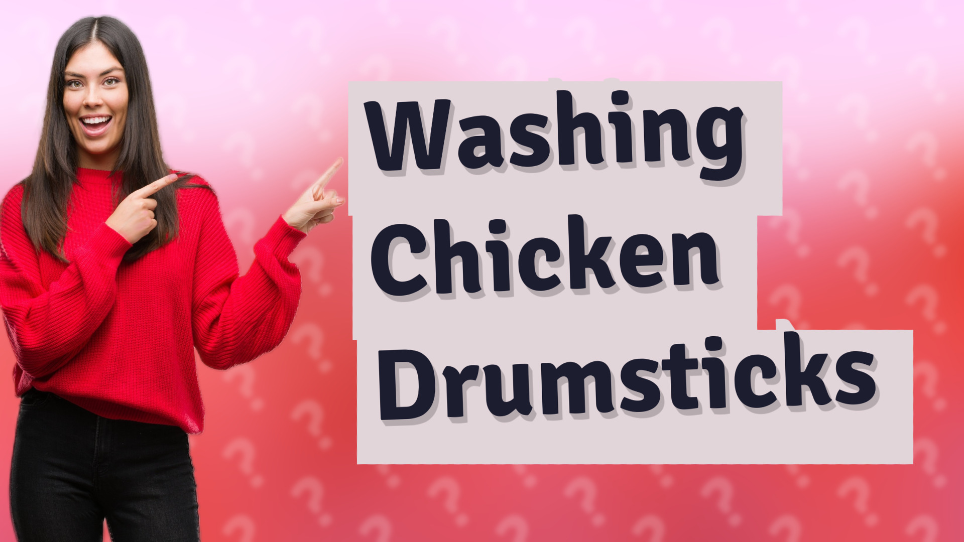Washing Chicken Drumsticks