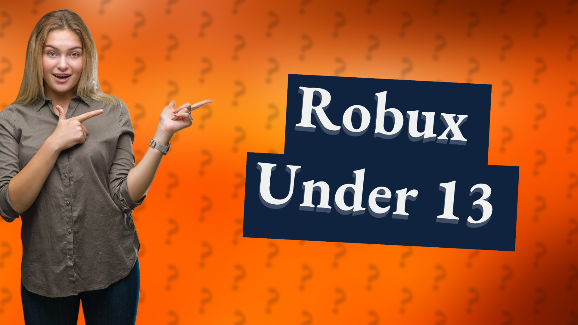 Robux Under 13