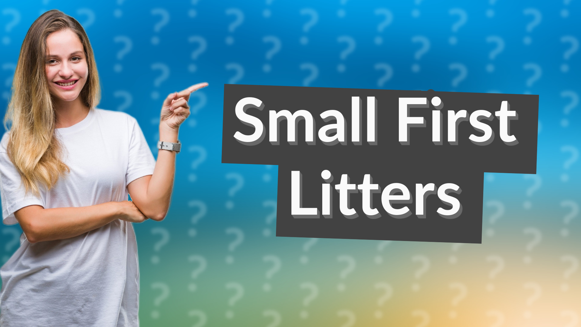 Small First Litters