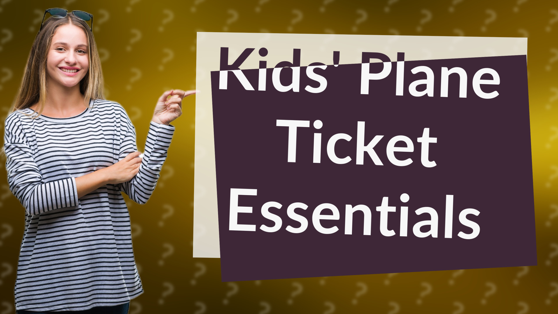 Kids' Plane Ticket Essentials