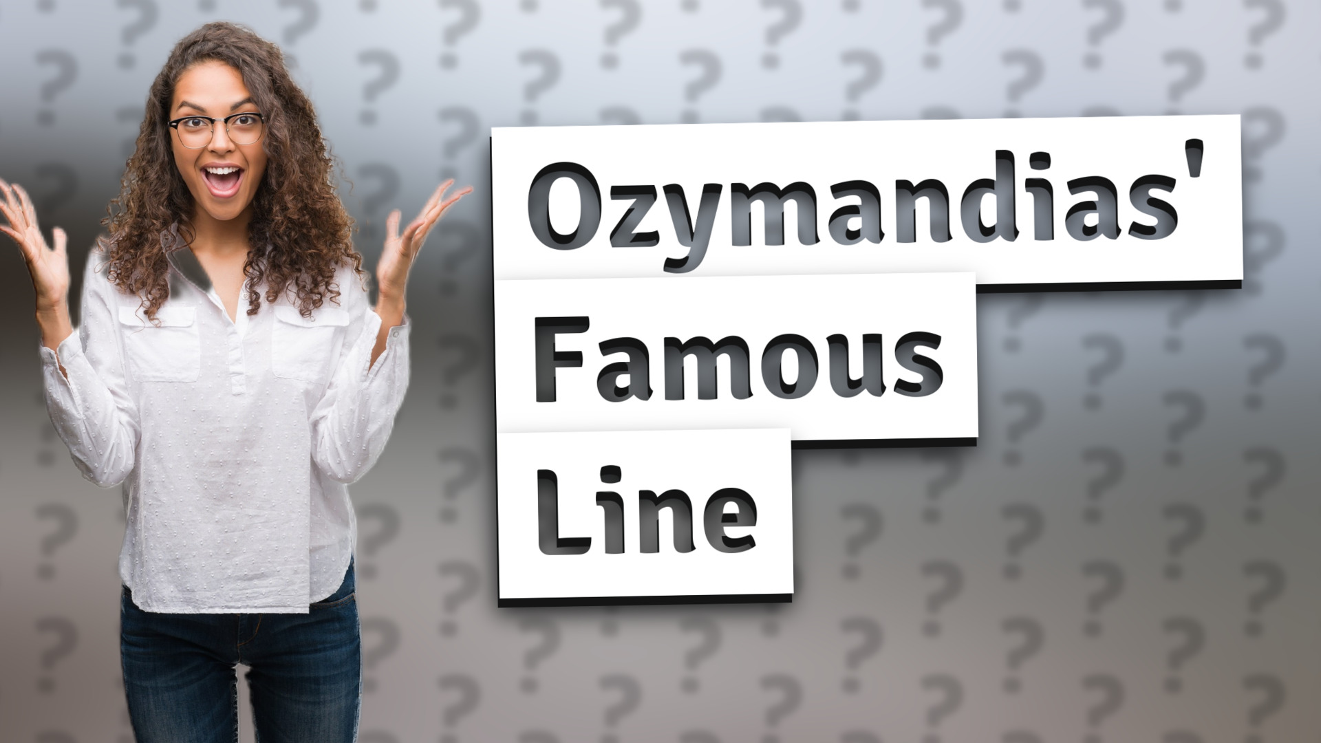 Ozymandias' Famous Line