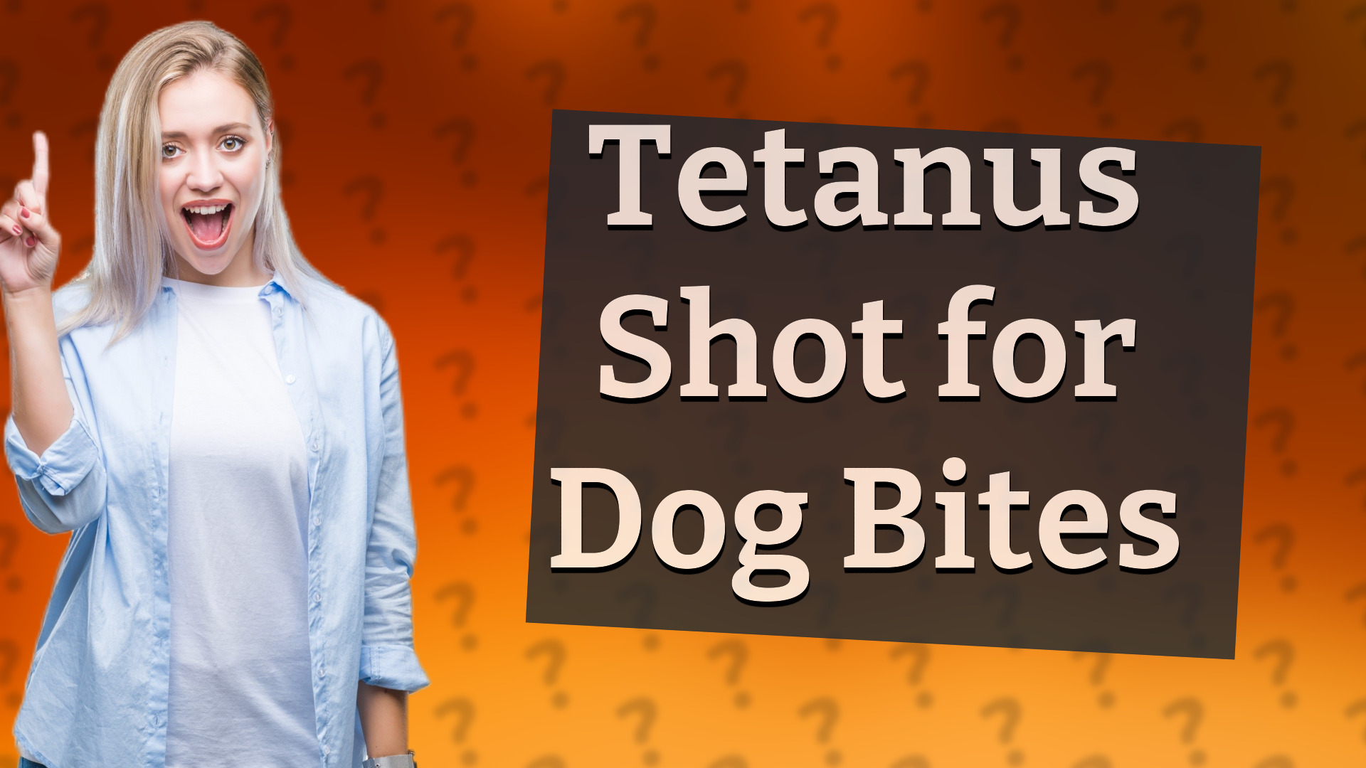 Tetanus Shot for Dog Bites