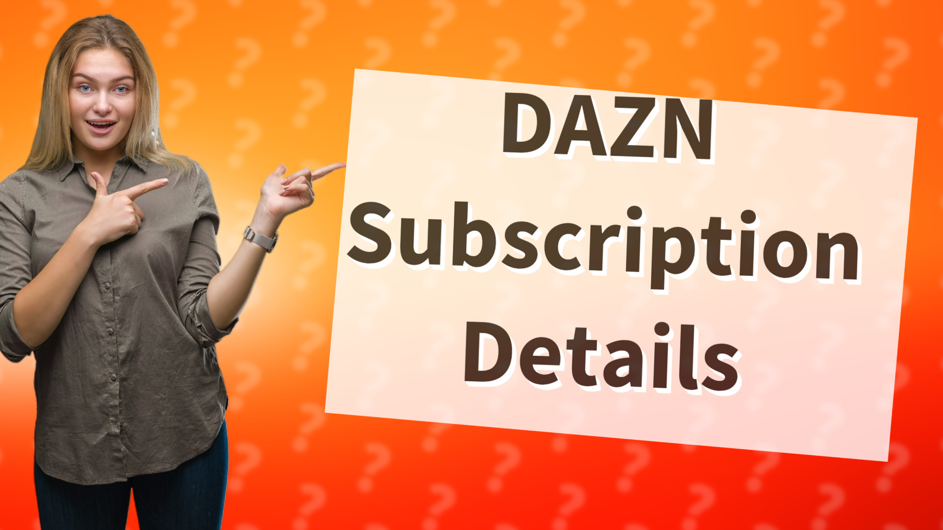 DAZN Subscription Details