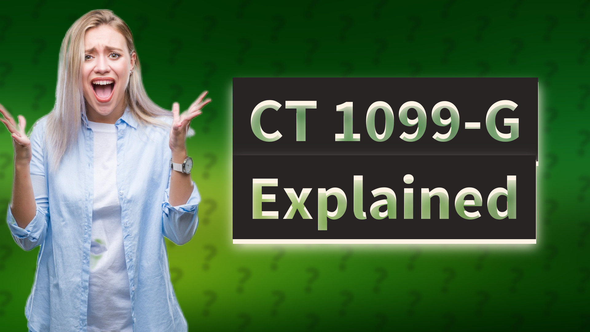 CT 1099-G Explained