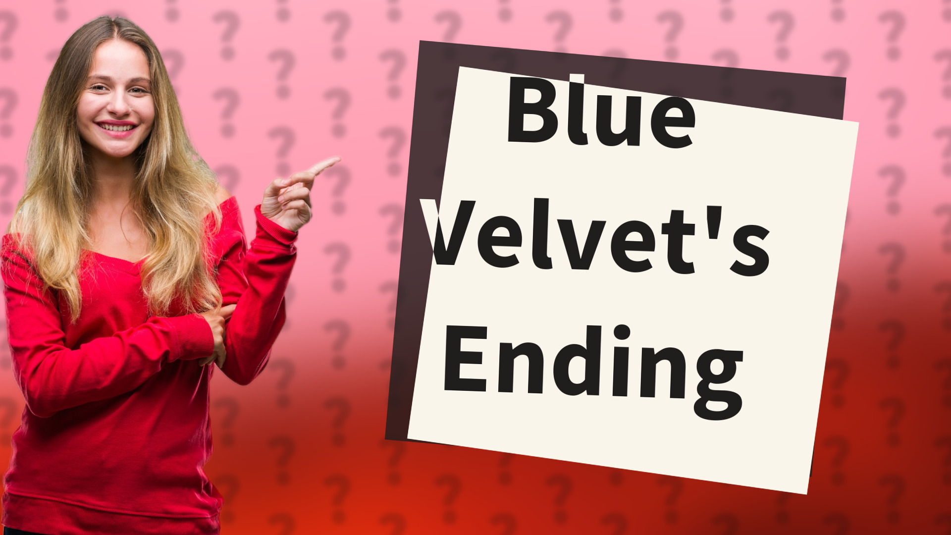 Blue Velvet's Ending