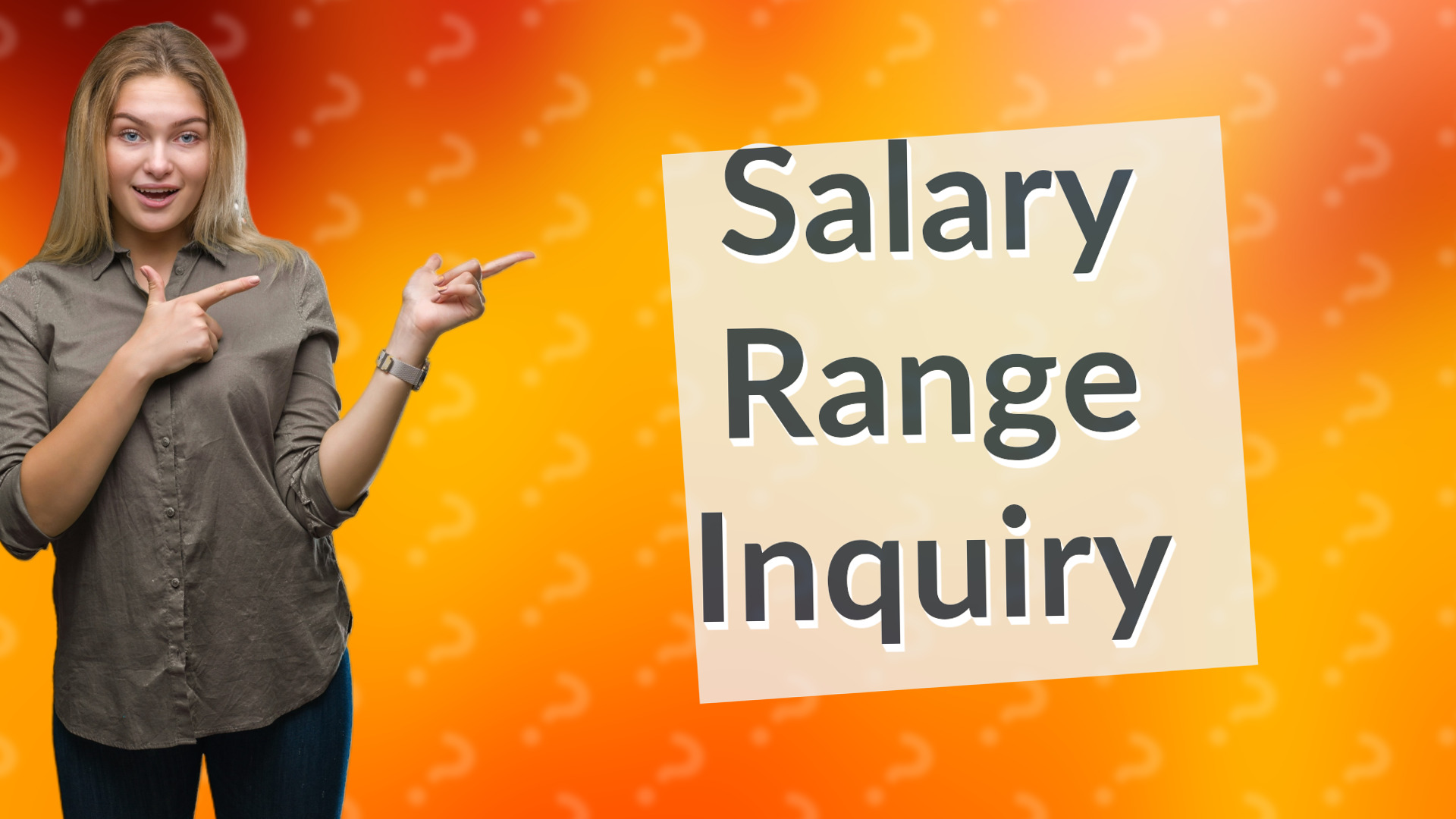 Salary Range Inquiry