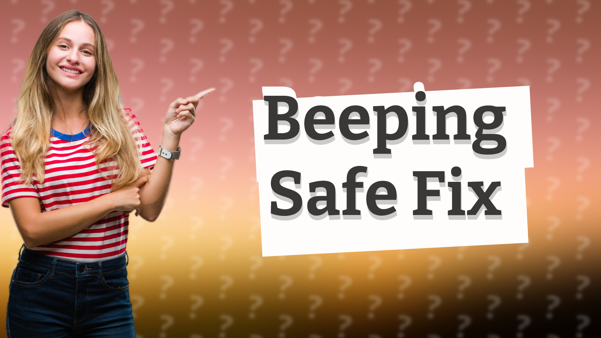 Beeping Safe Fix