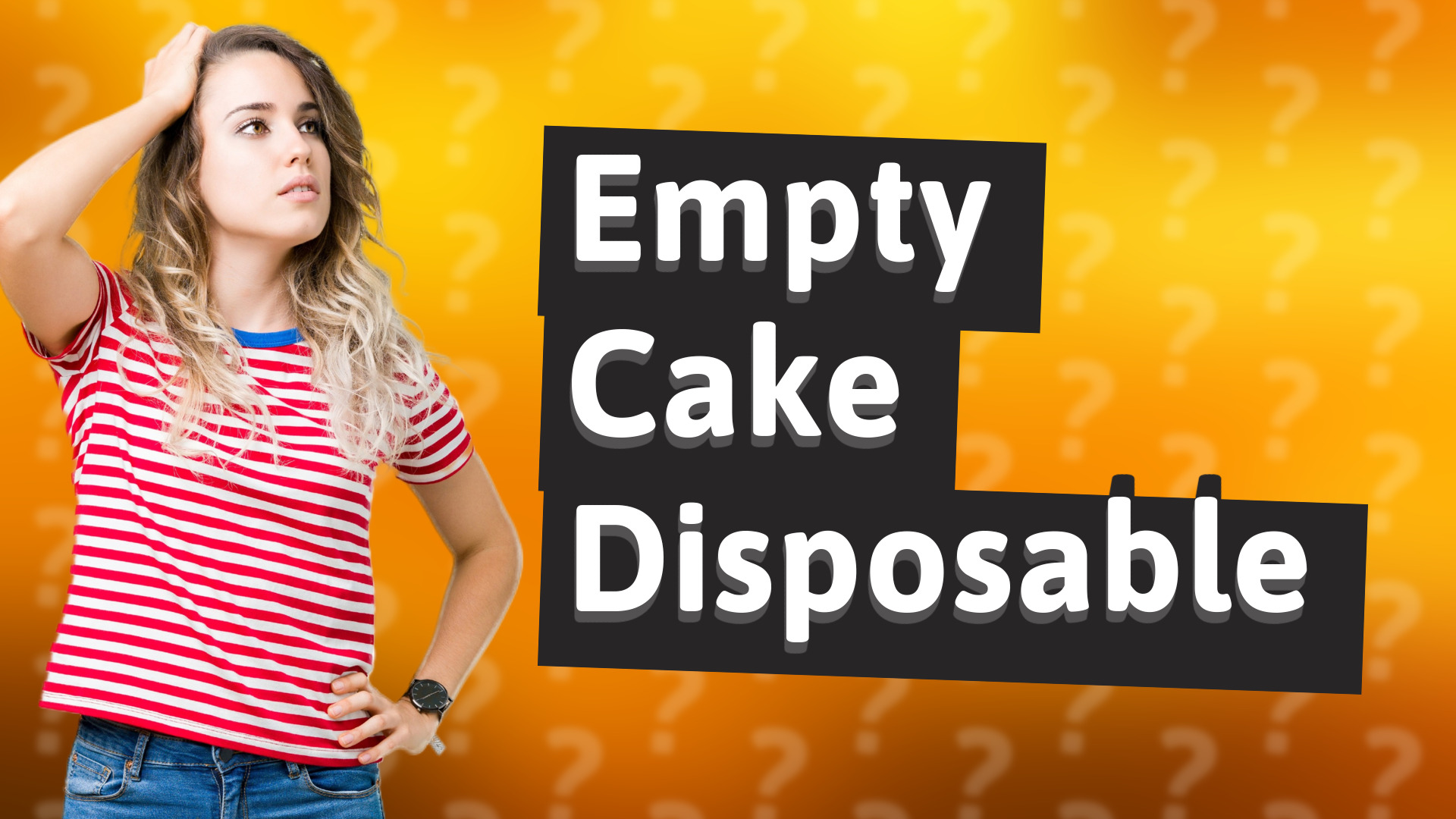 Empty Cake Disposable