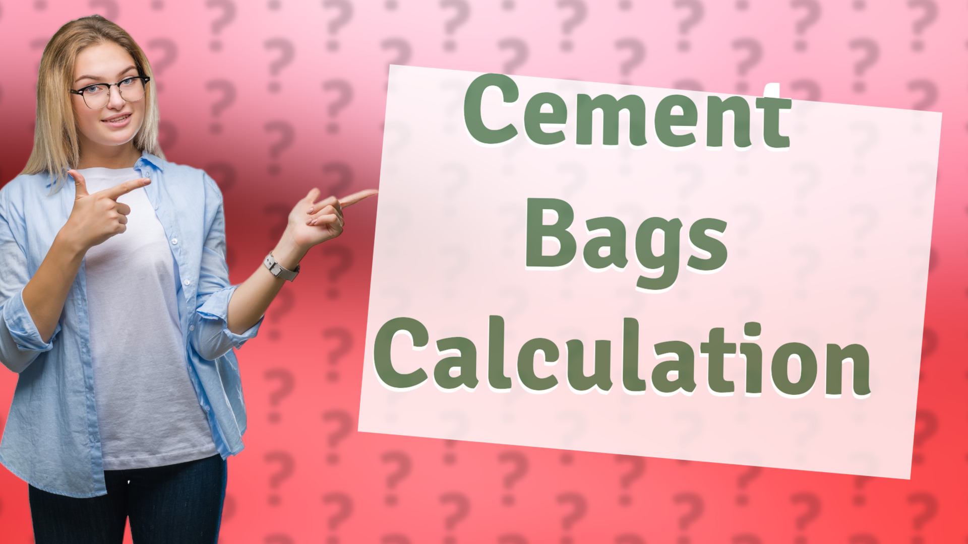Cement Bags Calculation