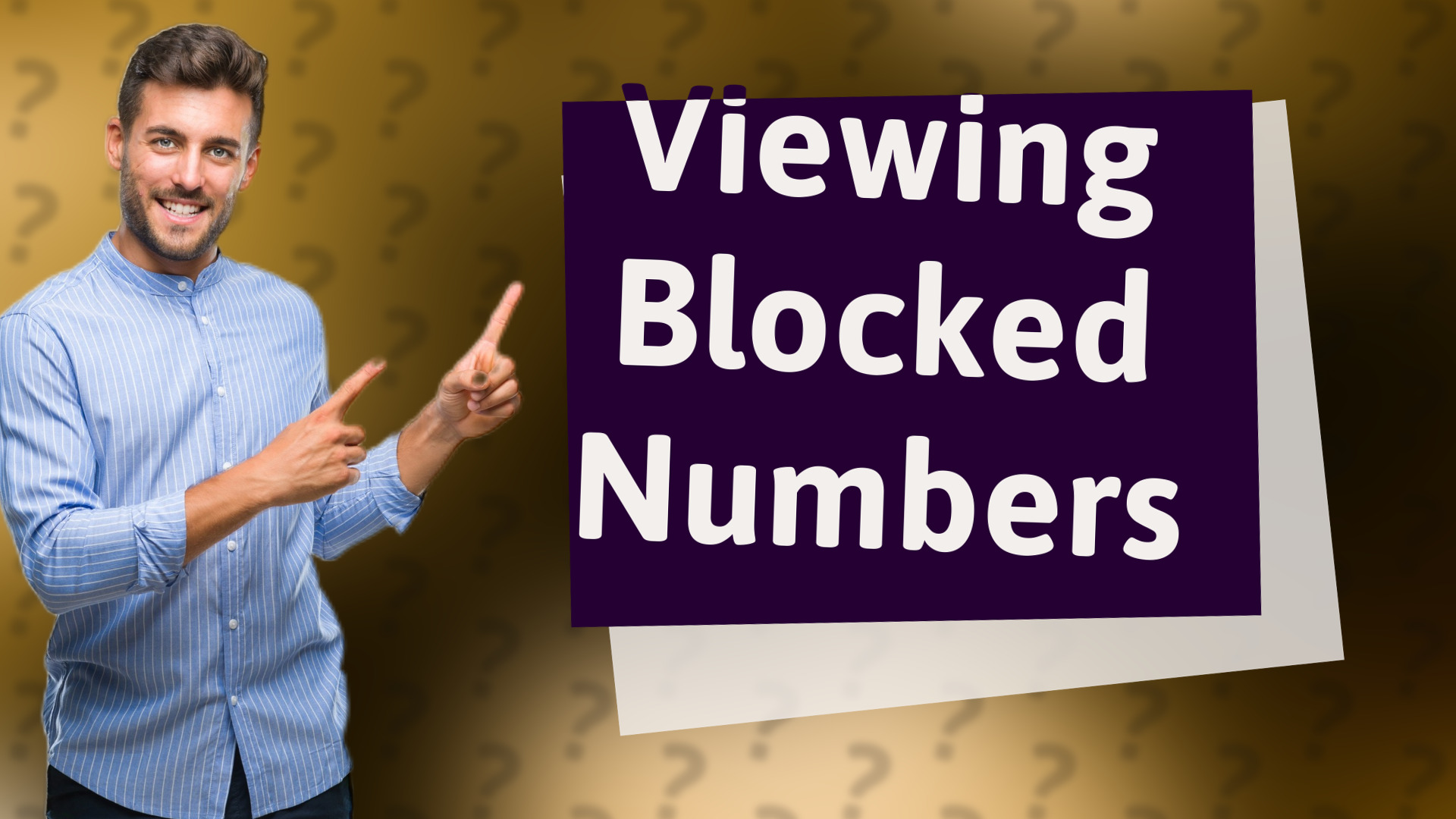 Viewing Blocked Numbers