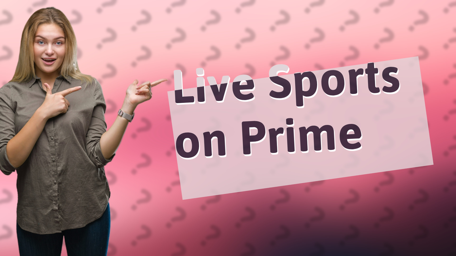 Live Sports on Prime