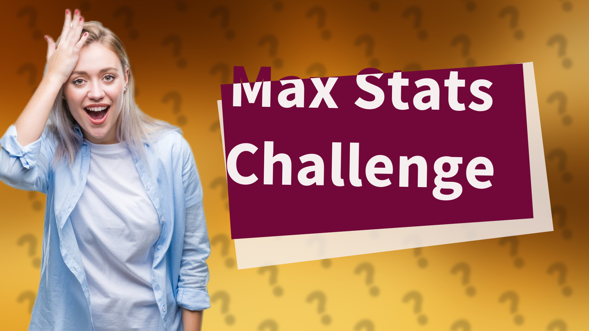 Max Stats Challenge