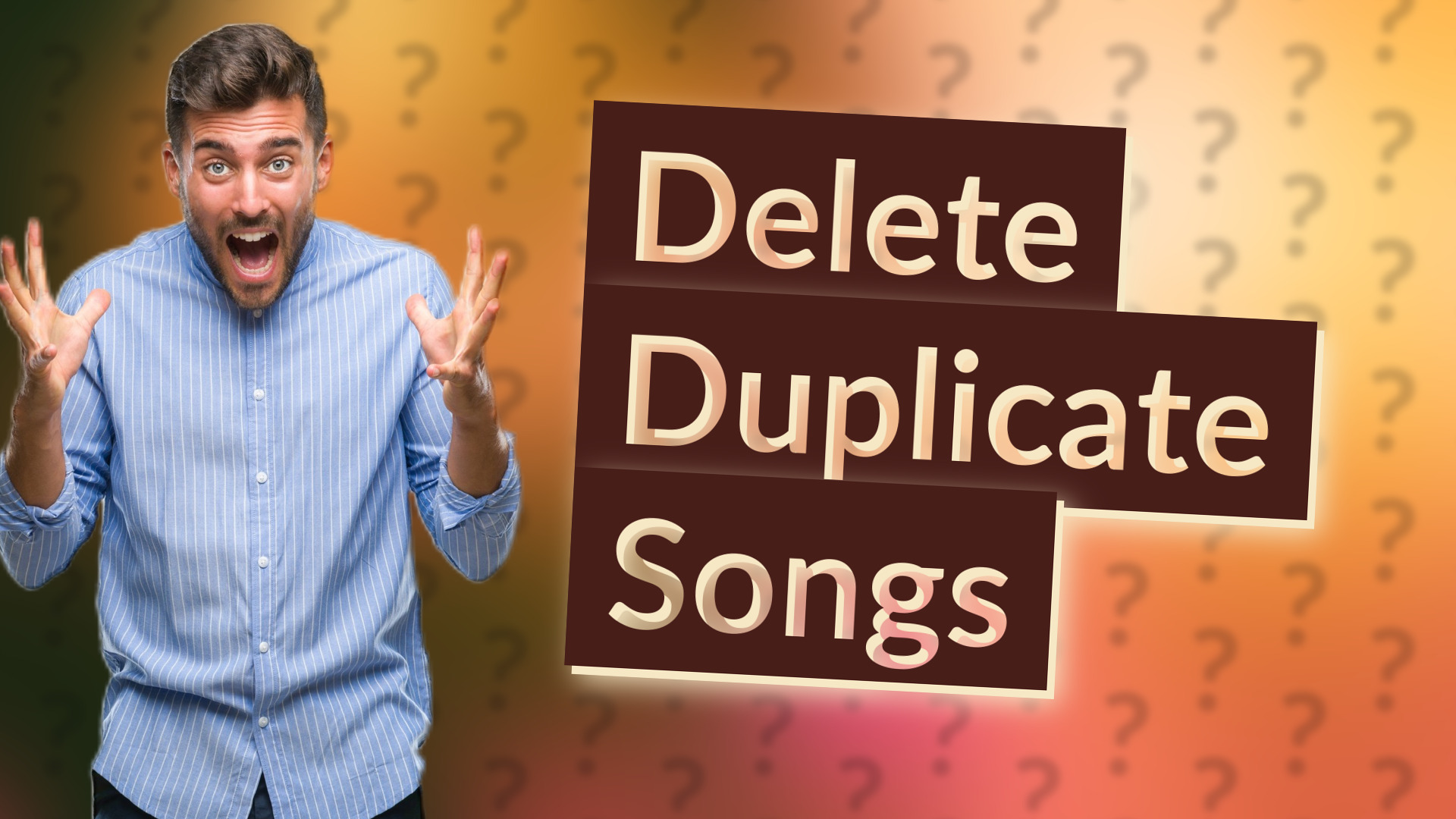 Delete Duplicate Songs