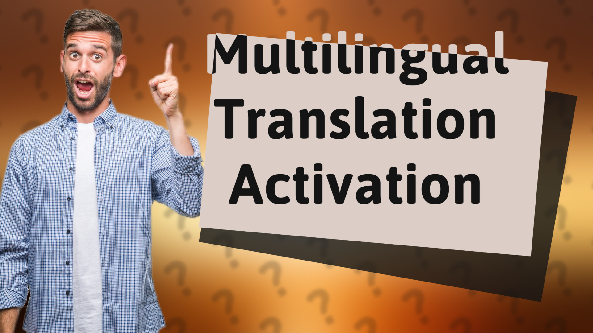 Multilingual Translation Activation