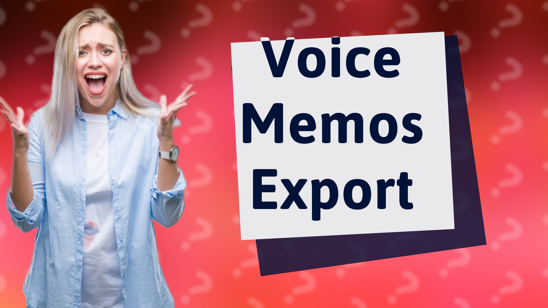 Voice Memos Export