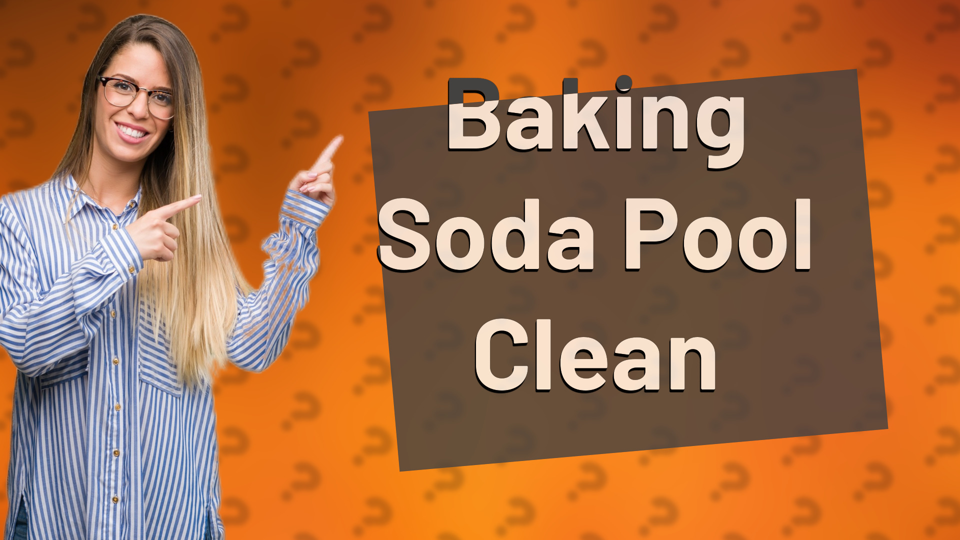 Baking Soda Pool Clean