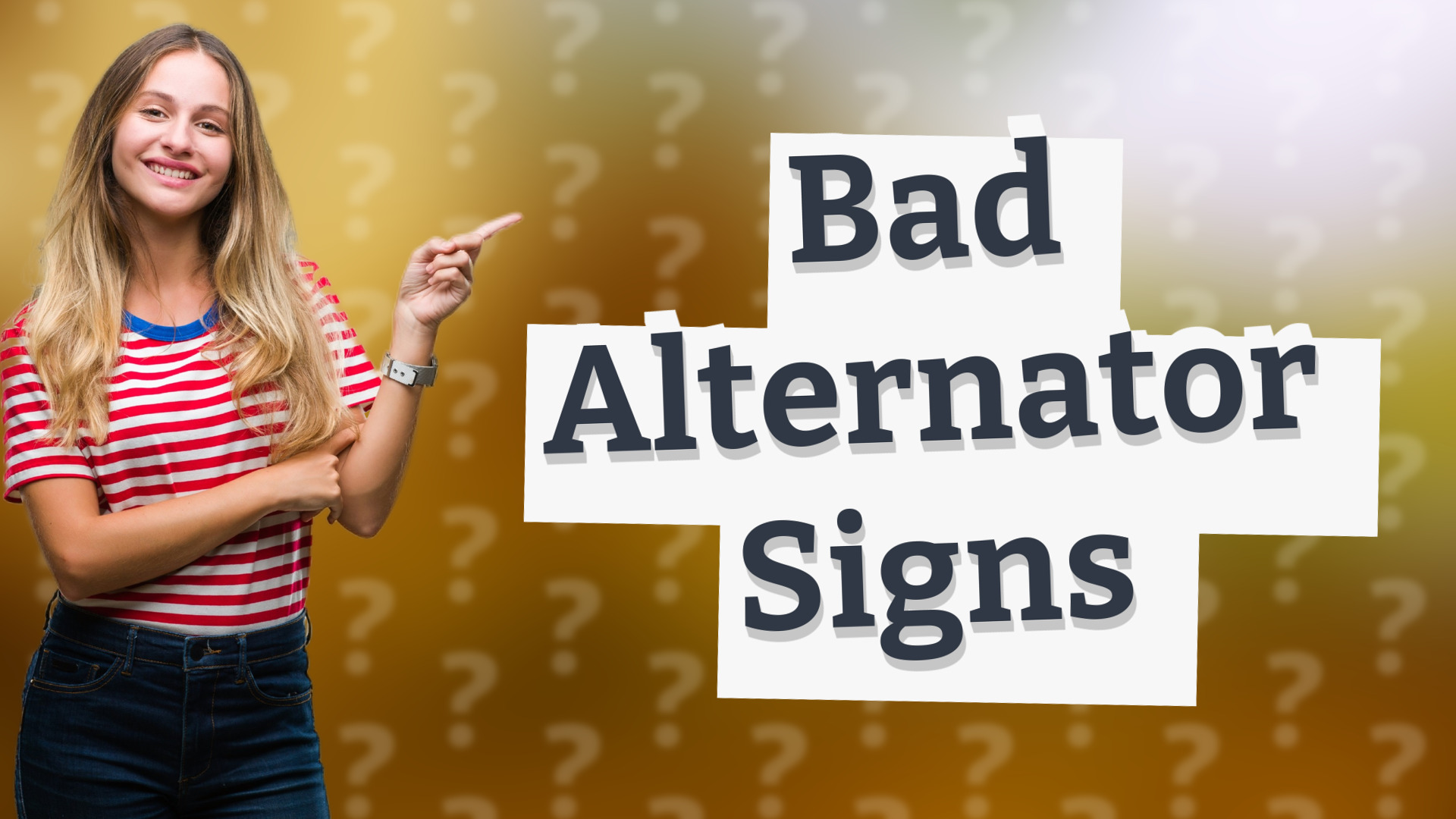 Bad Alternator Signs