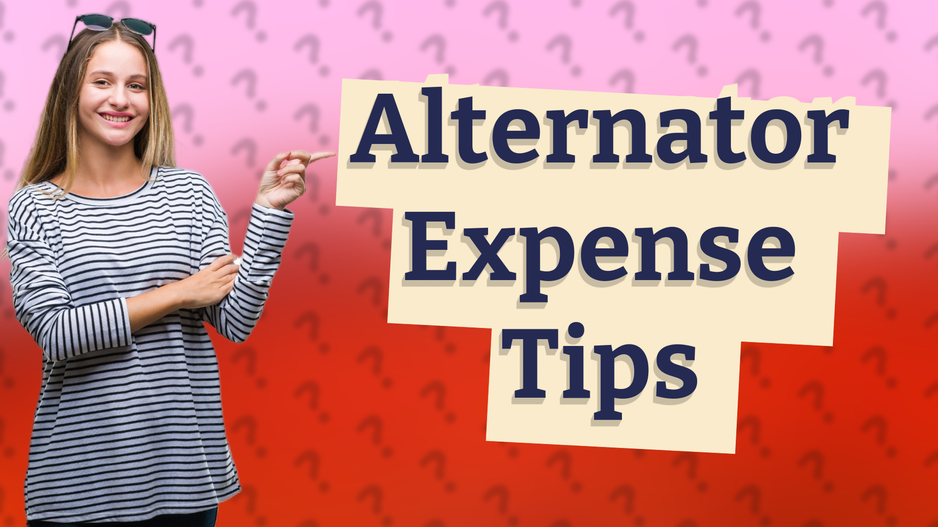 Alternator Expense Tips