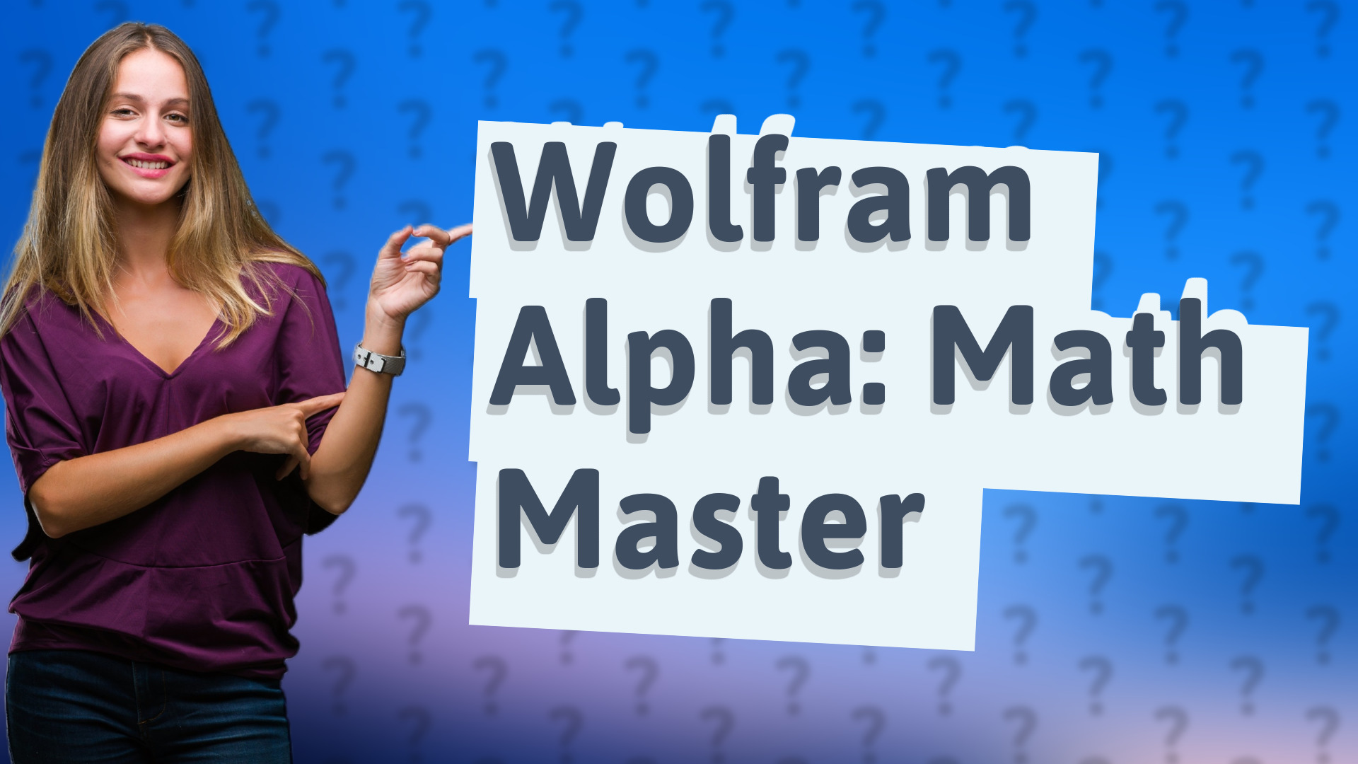 Wolfram Alpha: Math Master