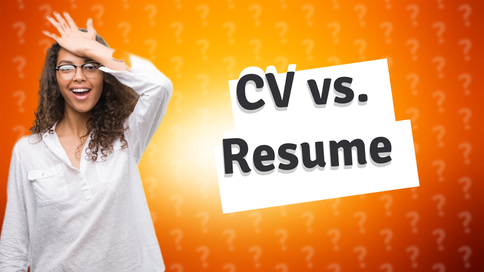 CV vs. Resume