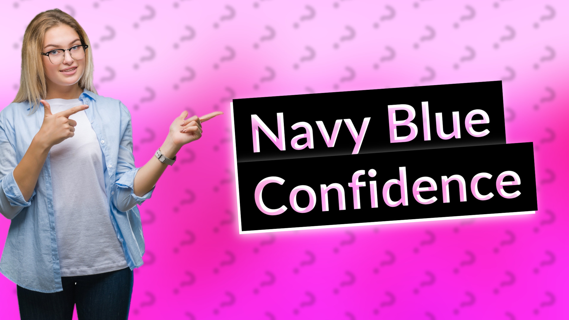 Navy Blue Confidence