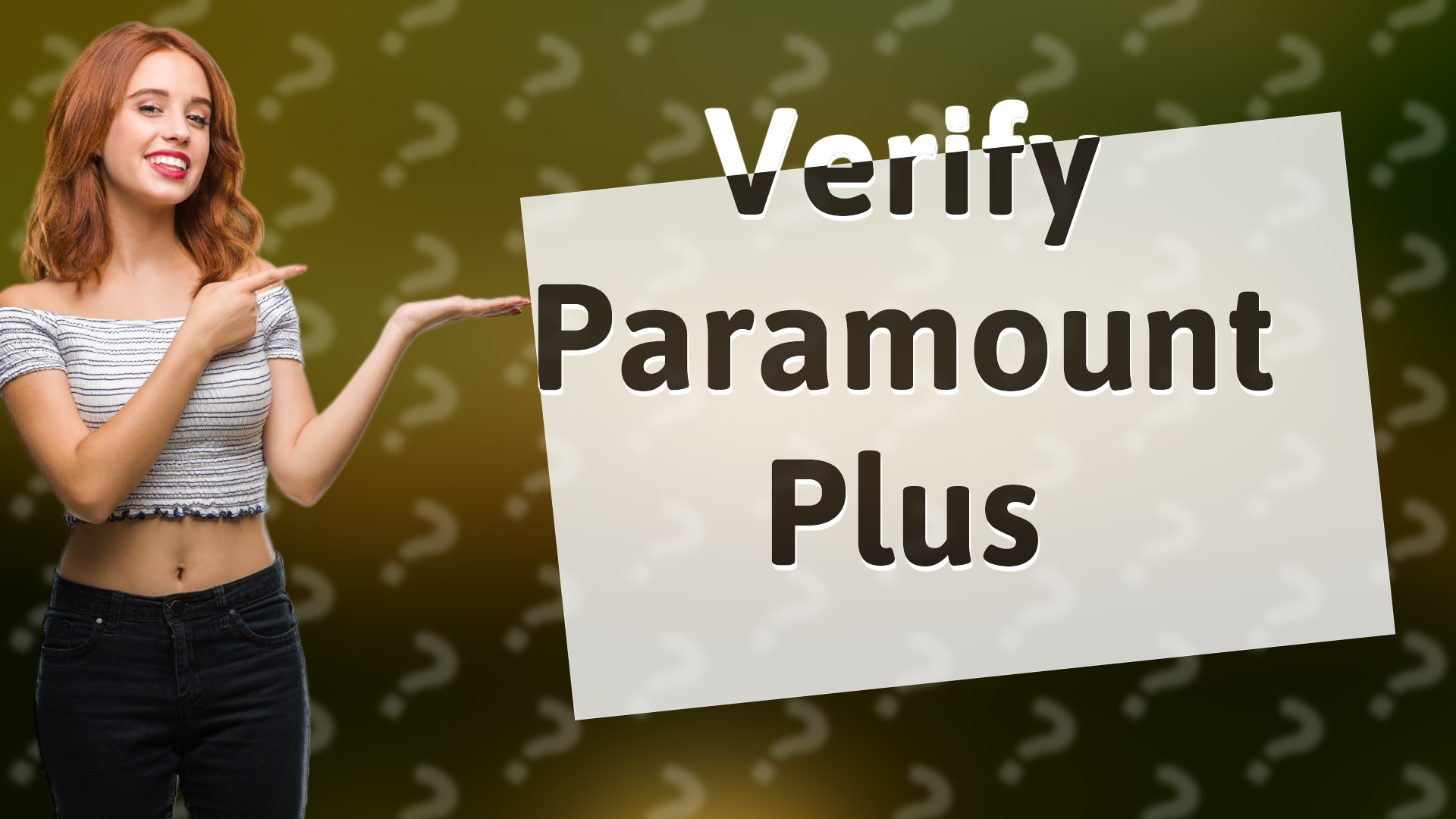 Verify Paramount Plus