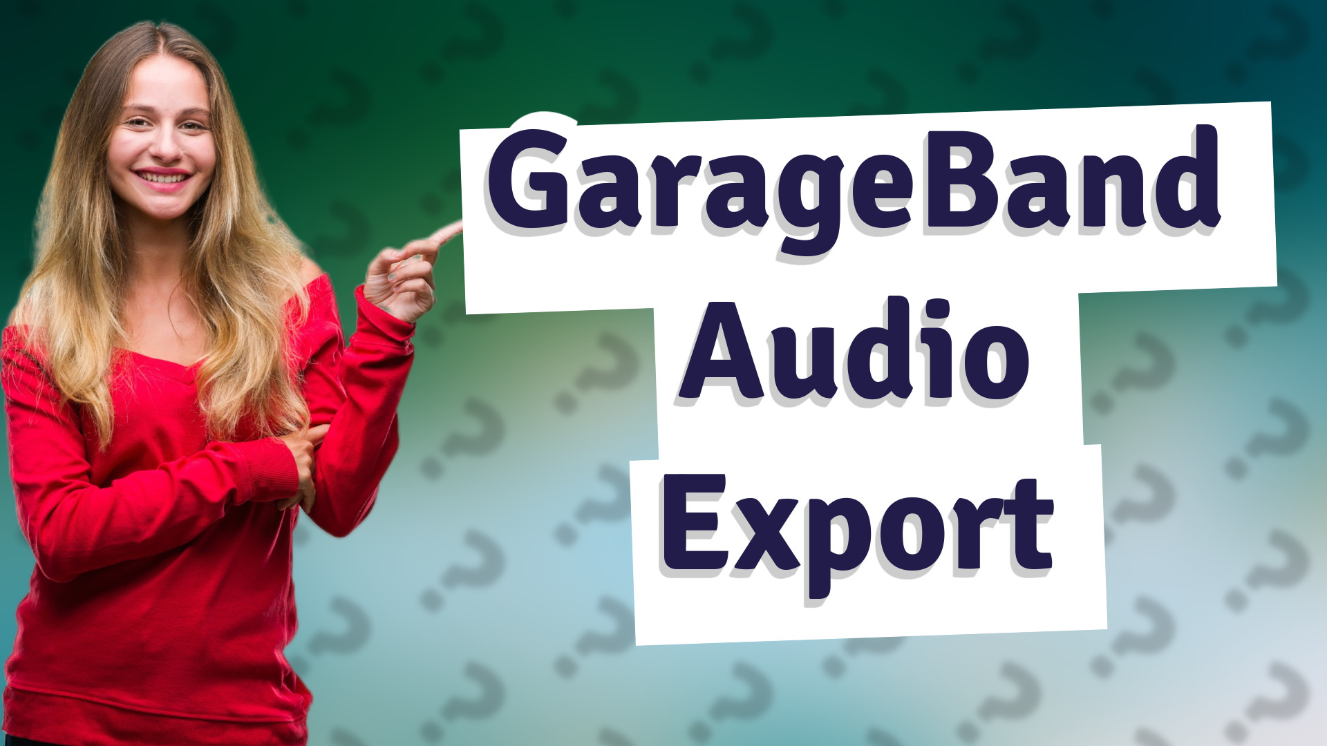 GarageBand Audio Export