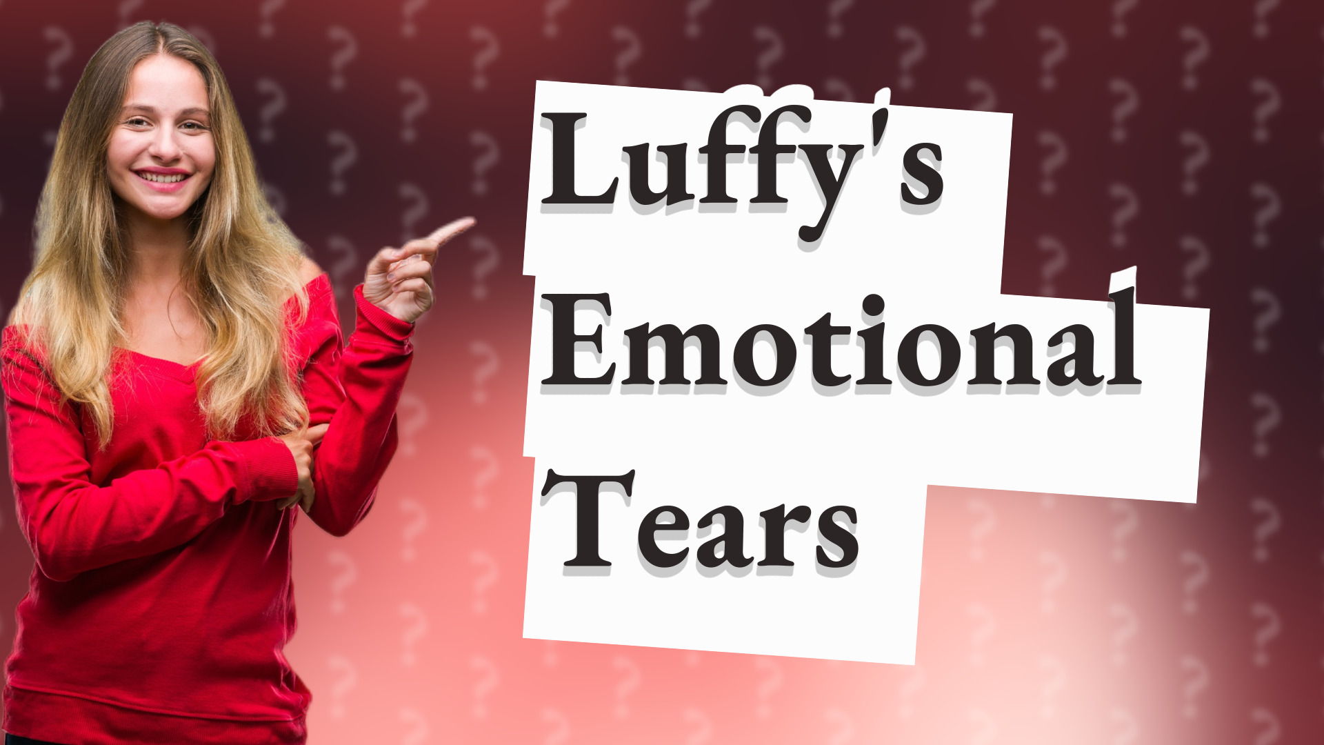 Luffy's Emotional Tears