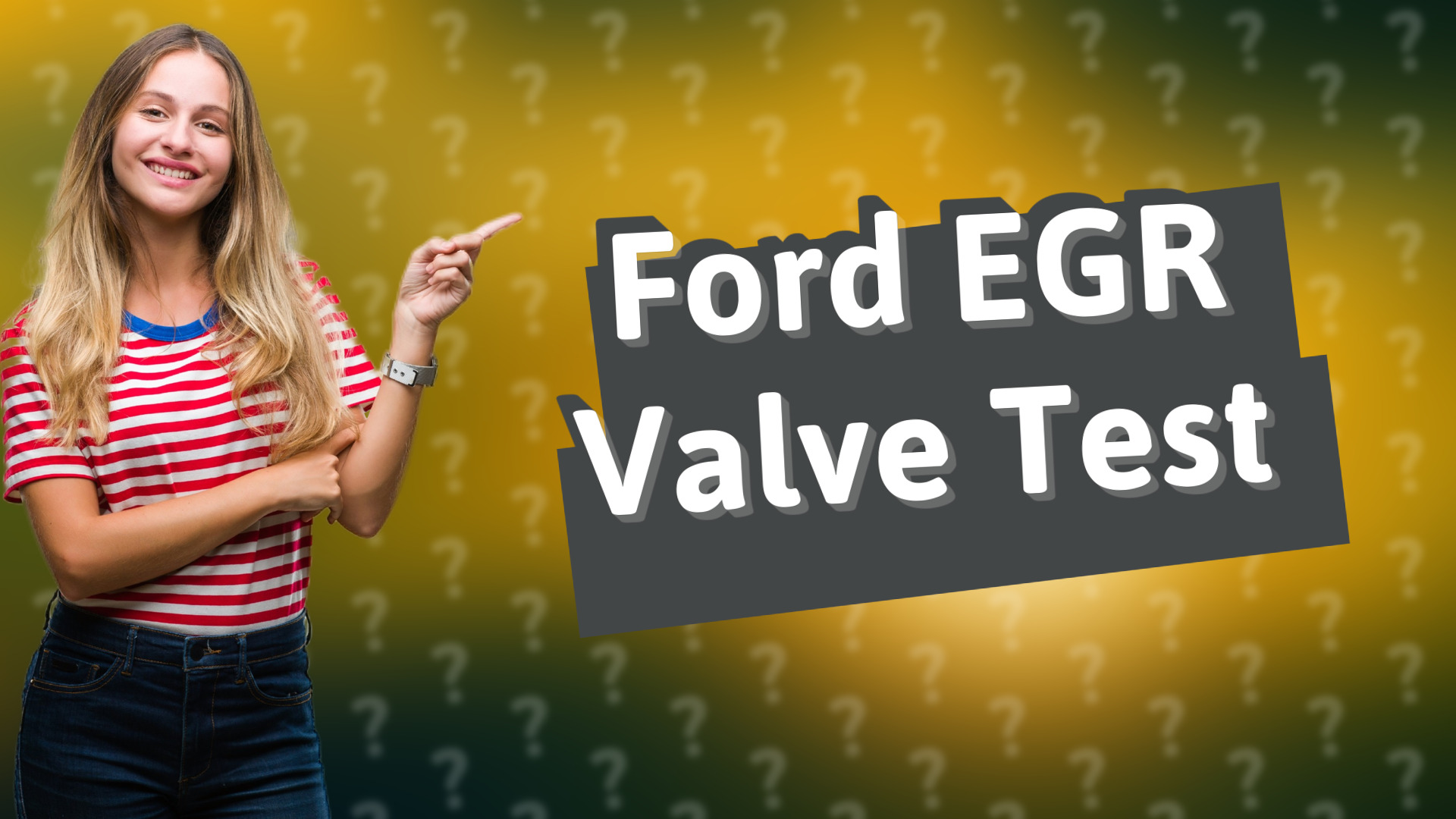 Ford EGR Valve Test