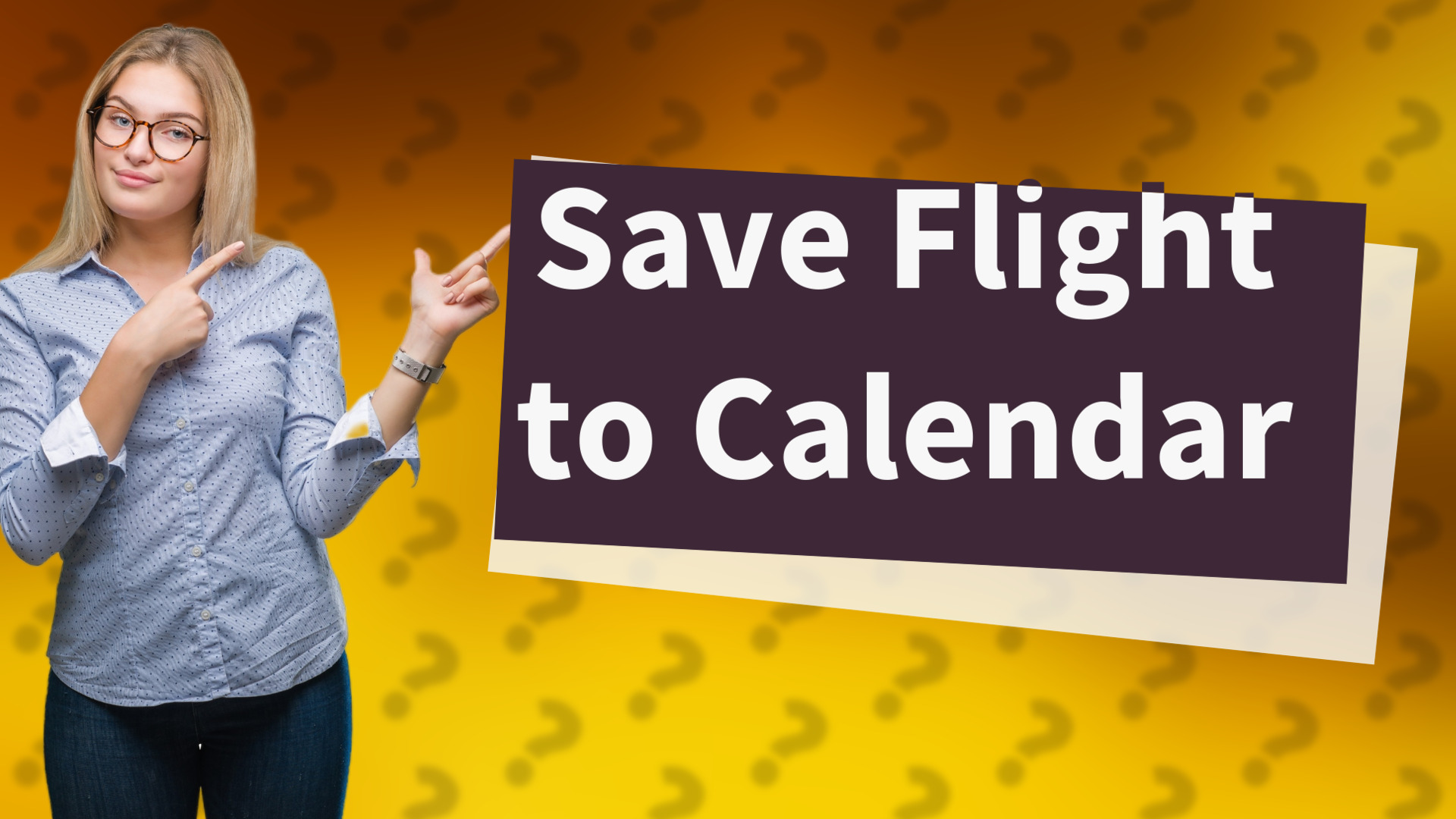 Save Flight to Calendar