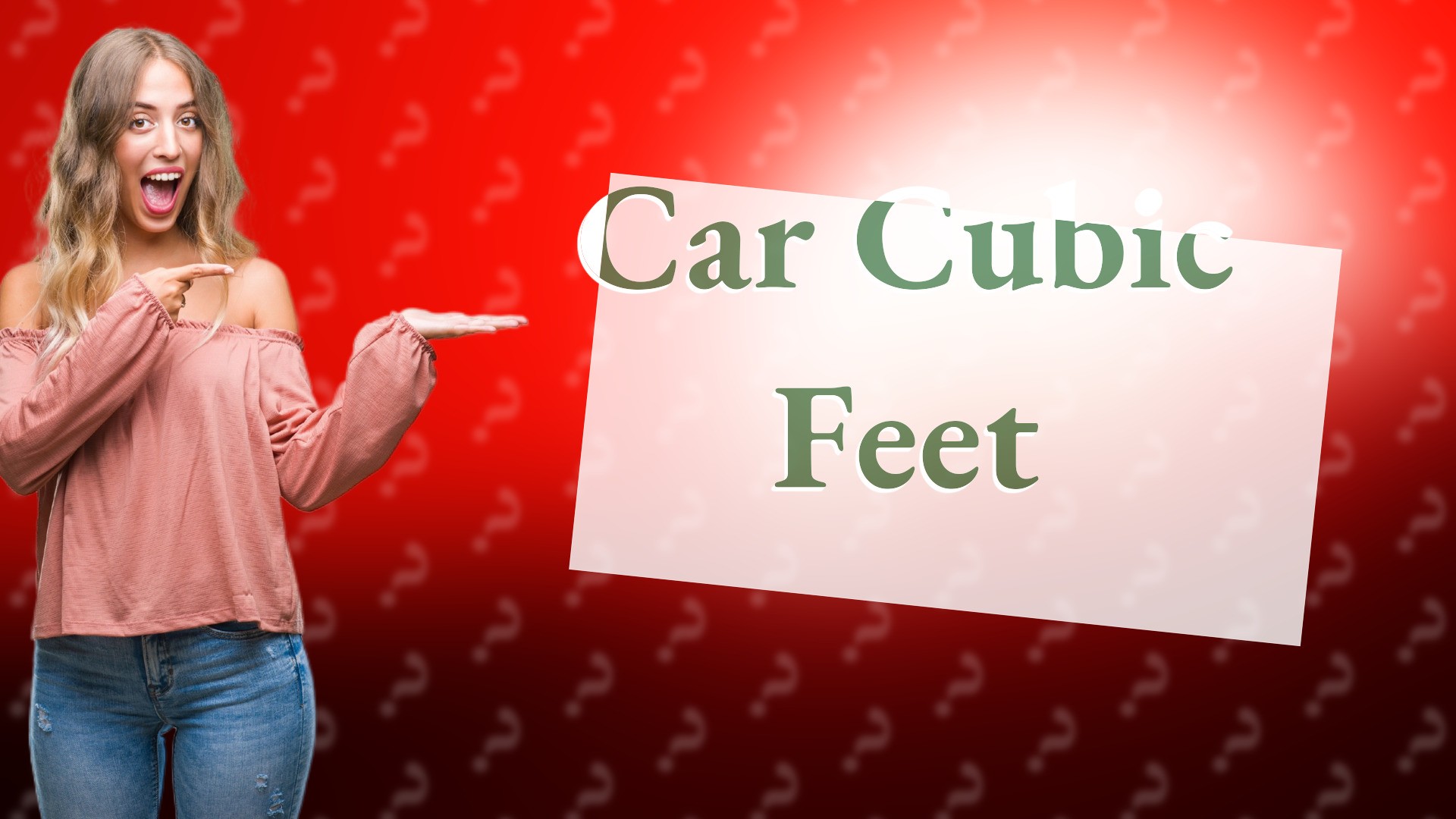 Car Cubic Feet