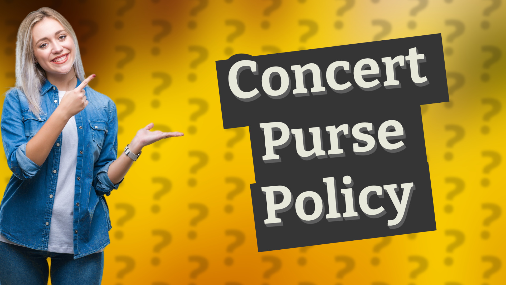 Concert Purse Policy