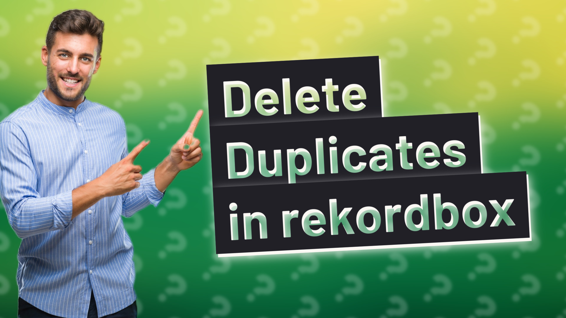 Delete Duplicates in rekordbox