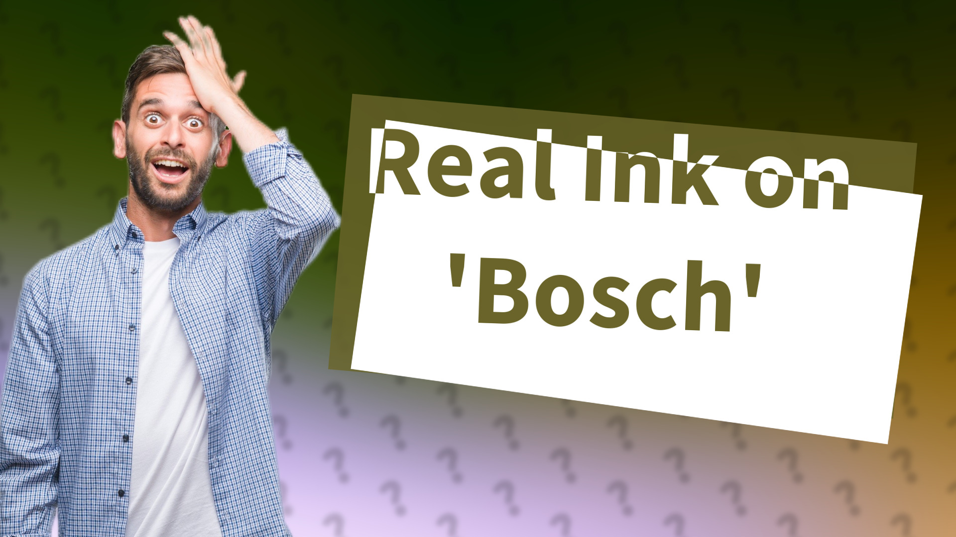 Real Ink on 'Bosch'