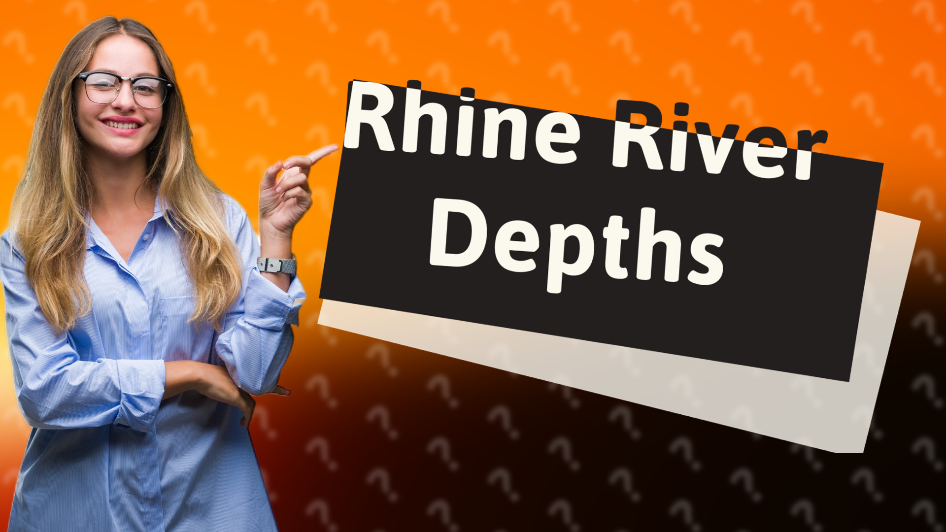 Rhine River Depths