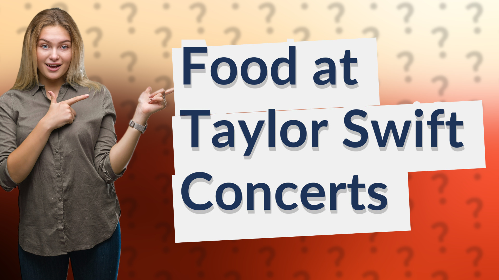 Food at Taylor Swift Concerts
