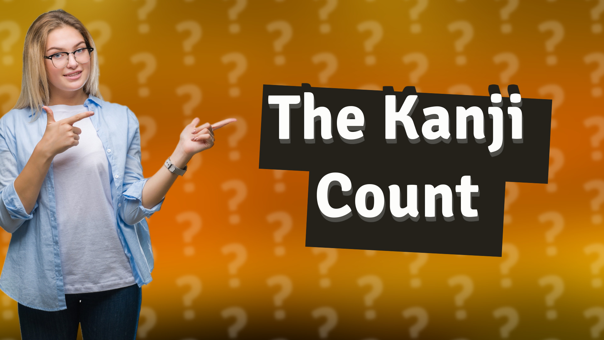 The Kanji Count